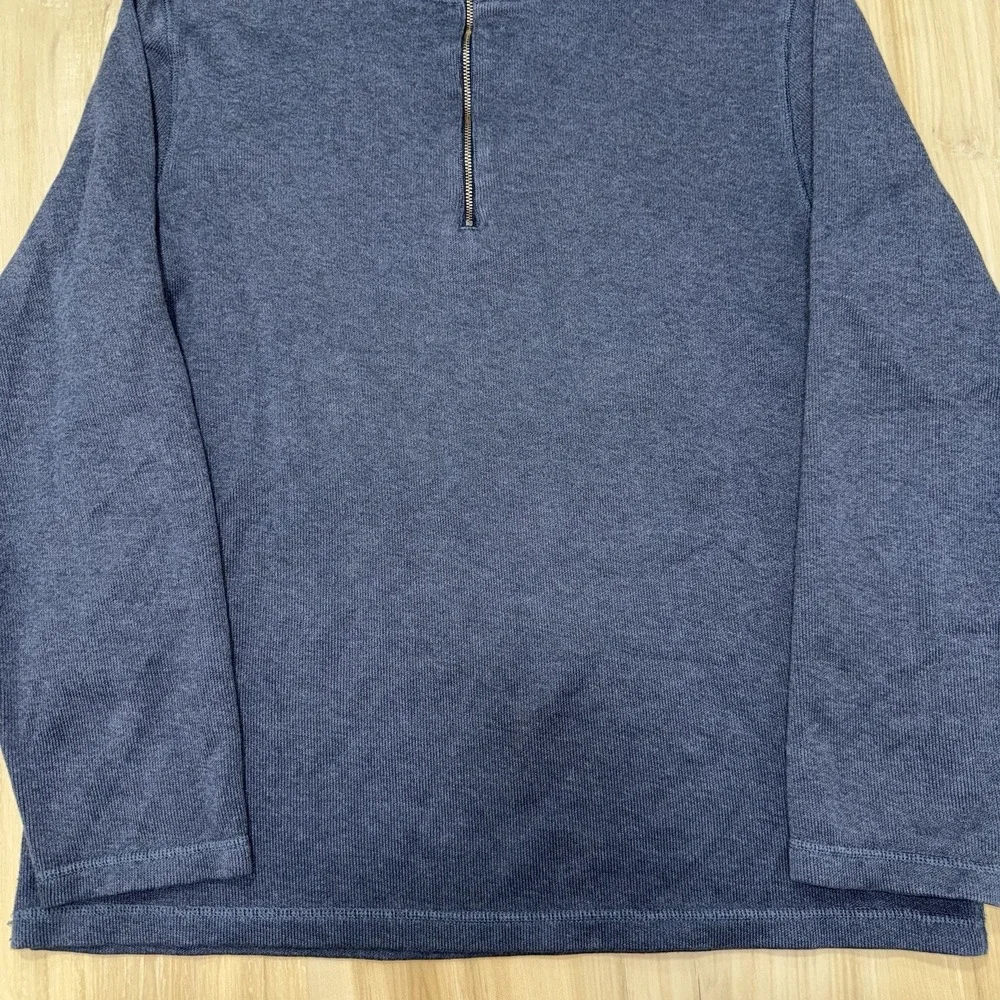 Banana Republic Sweater Men's Size Large Blue Quarter Zip Casual Mens